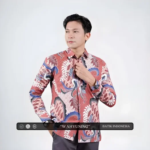 Indonesian Batik Heritage: Wahyuning Slimfit Batik Shirt with Inner Lining