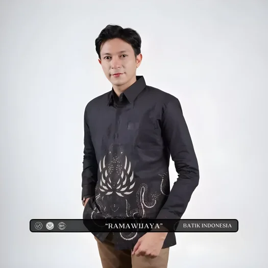 Indonesian Heritage: Ramawijaya Batik Slimfit Shirt with Inner Lining