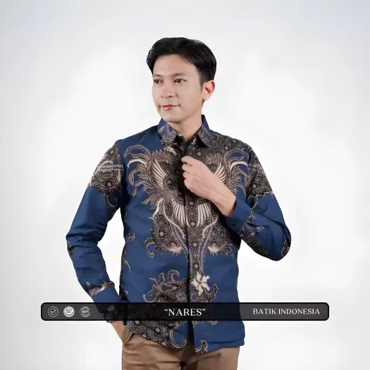Indonesian Heritage: Nares Batik Slimfit Shirt with Lining