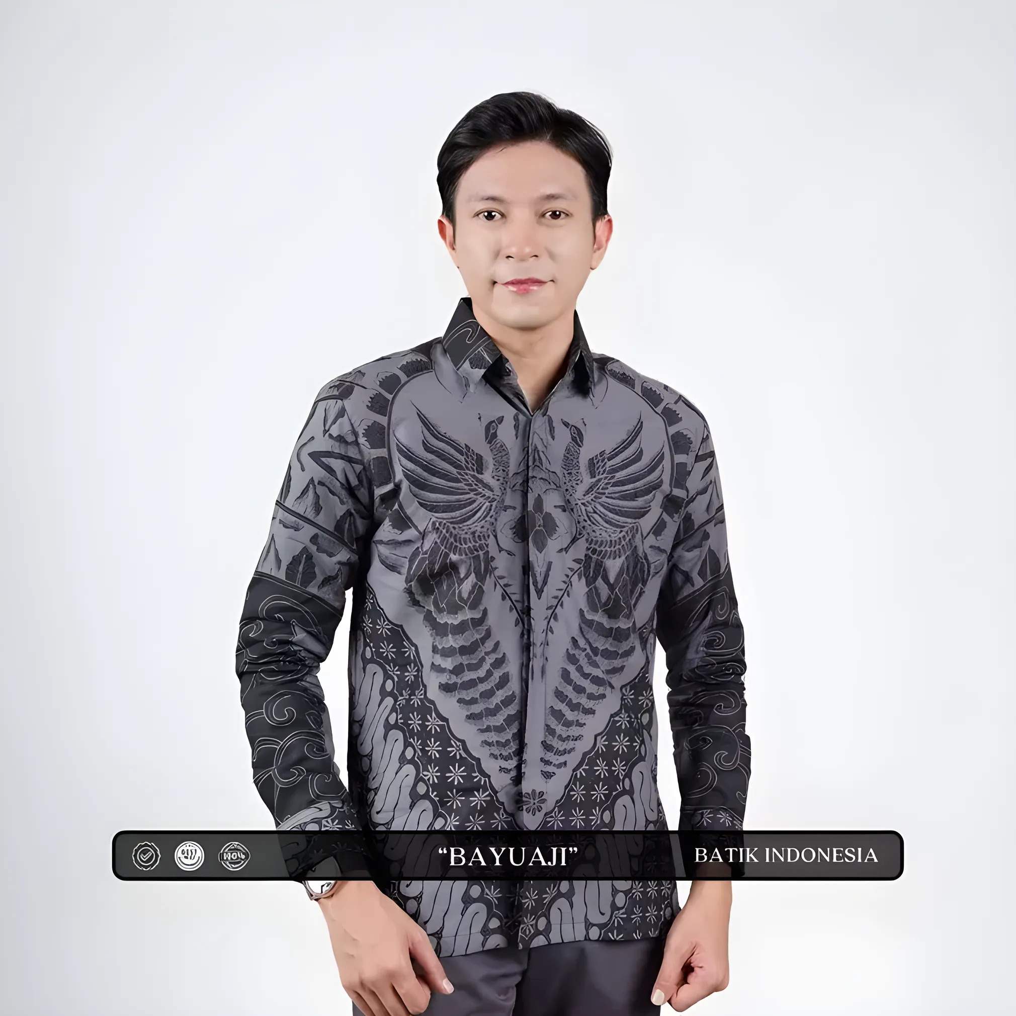 Indonesian Batik Heritage: Bayuaji Slimfit Batik Shirt with Inner Lining
