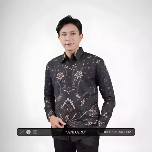 Indonesian Batik Andaru Slimfit Shirt with Lining