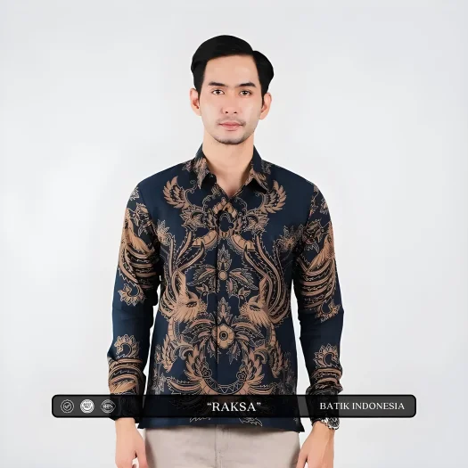Indonesian Heritage: Raksa Batik Slimfit Shirt with Lining