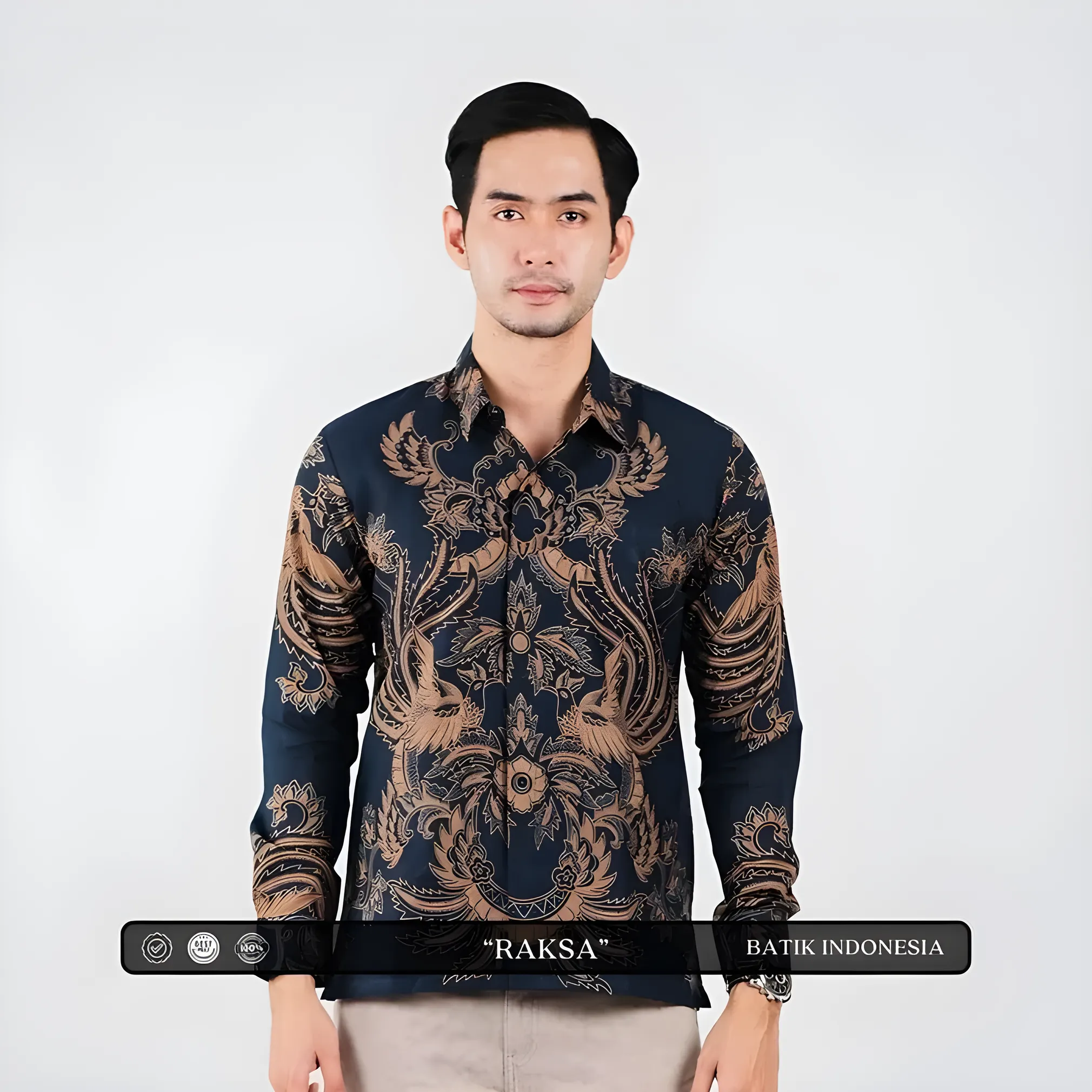 Indonesian Heritage: Raksa Batik Slimfit Shirt with Lining