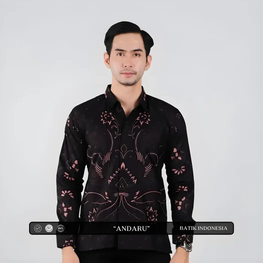 Indonesian Andaru Batik Motif Slimfit Shirt with Lining – Premium Quality