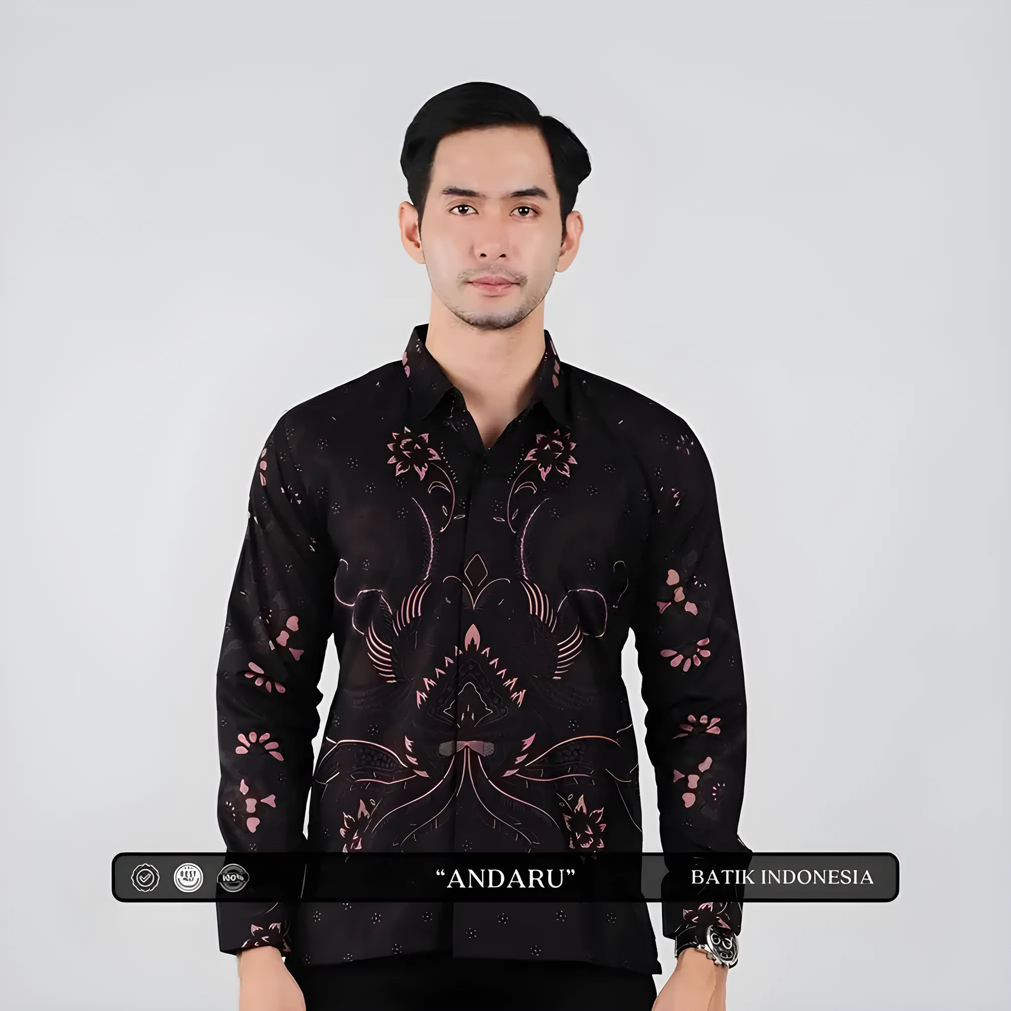 Indonesian Andaru Batik Motif Slimfit Shirt with Lining – Premium Quality