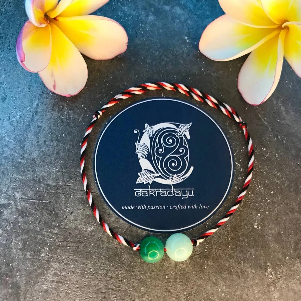 Authentic Balinese Tridatu Gemstone Jade Beaded Bracelet | Nusamade Authentic Balinese Tridatu Gemstone Jade Beaded Bracelet - Image 8
