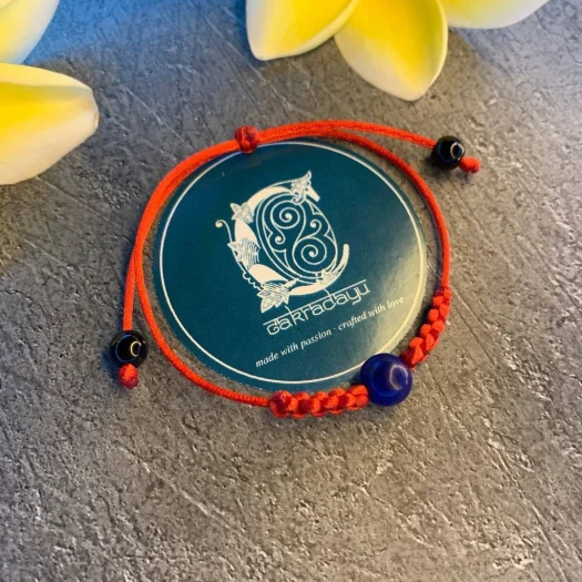 Bull Zodiac Bracelet with Lapis Lazuli Stone
