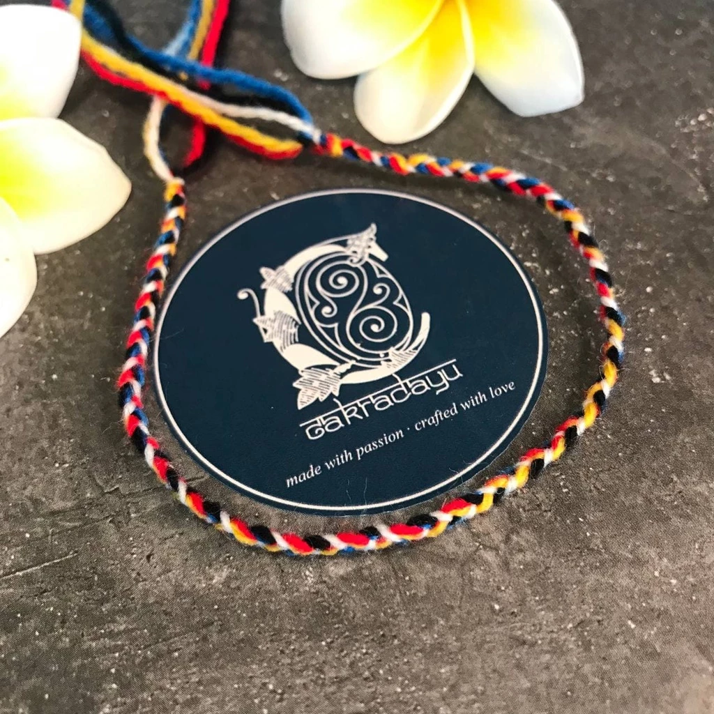 Authentic Premium Wool Pancadatu Bracelet from Bali