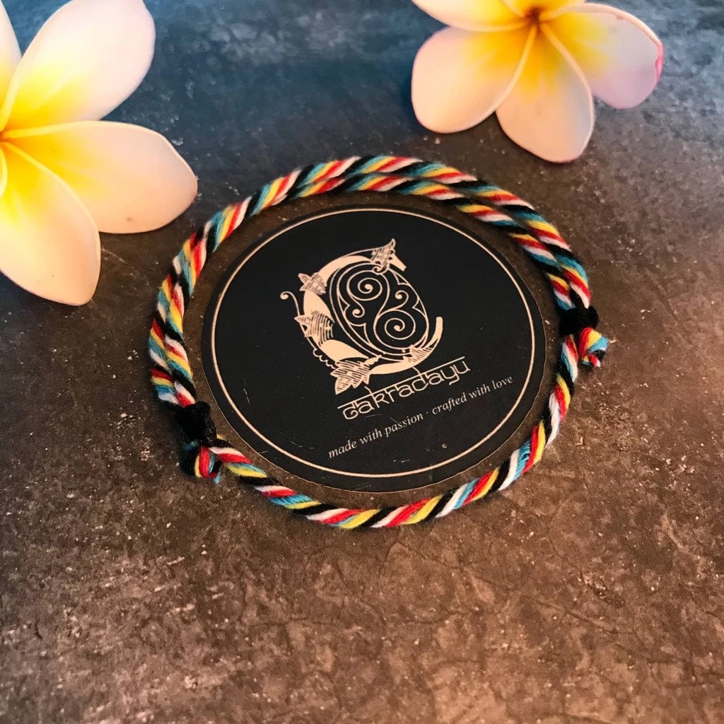 Traditional Handmade Balinese Original Cotton Pancadatu Bracelet | Nusamade Traditional Handmade Balinese Original Cotton Pancadatu Bracelet