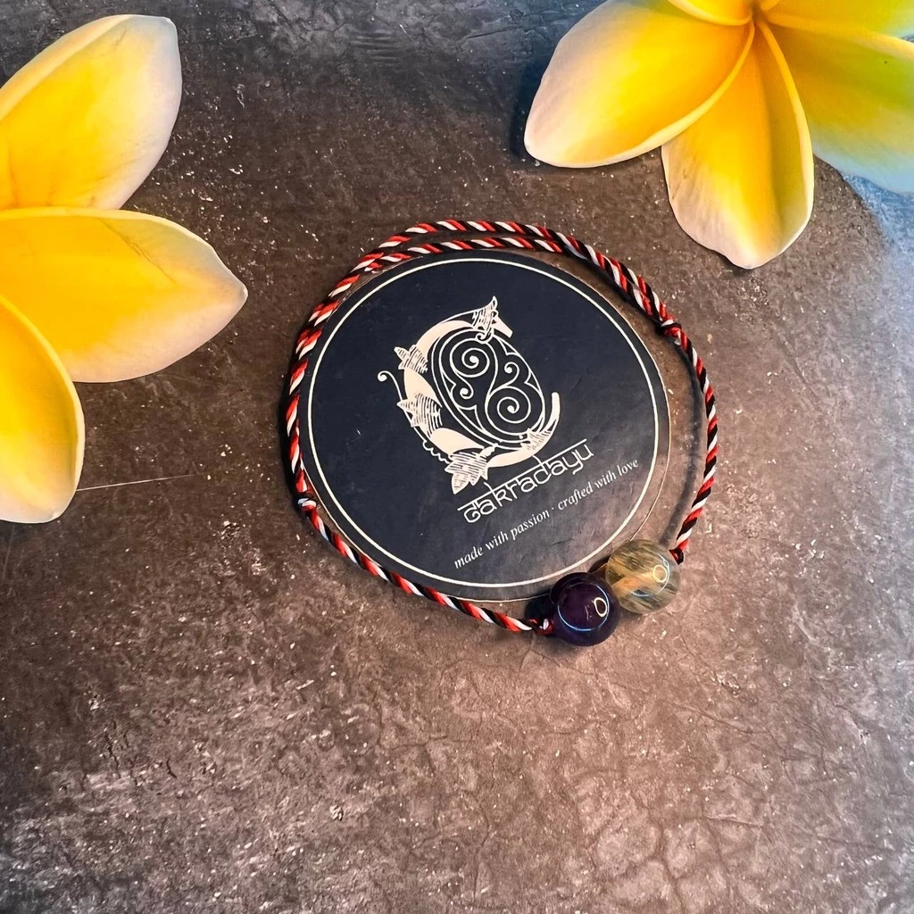 Tridatu Sedana Hair and Kecubung Bracelet (Fortune and Love)