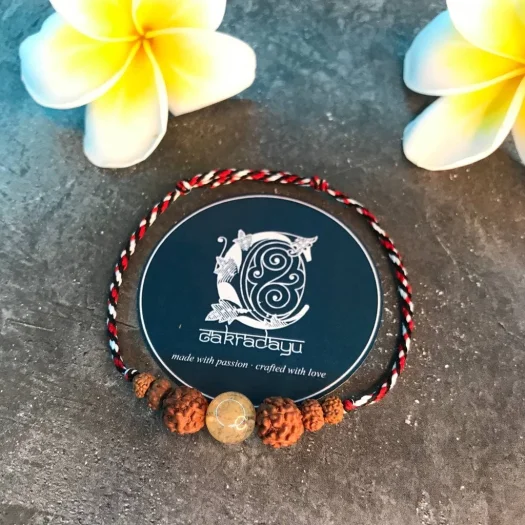 Bali Original Tridatu Rudraksha Genitri Sedana Hair Bracelet