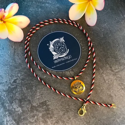 Authentic Bali Gold Tridatu Liontin Ongkara Omkara Necklace