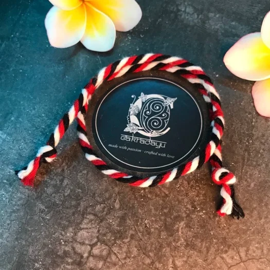 Premium Bali Authentic Tridatu Bracelet 3mm in Premium Cotton