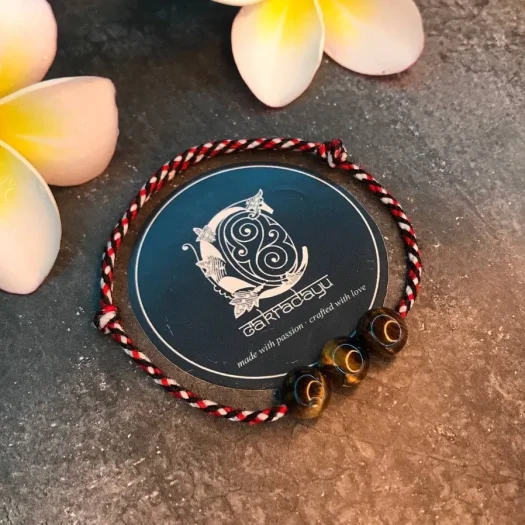 Bali’s Authentic Special Tiger Eye Tridatu Bracelet