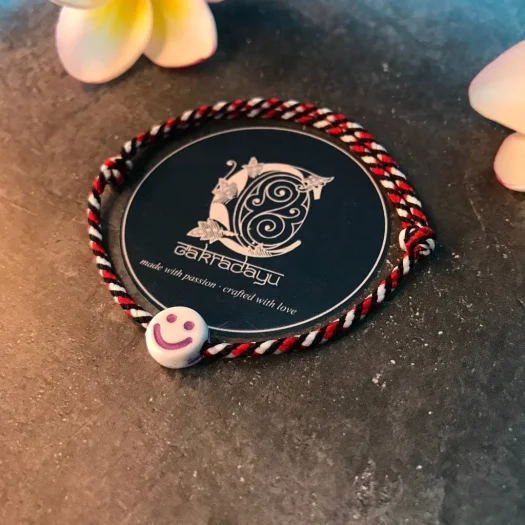 Waterproof and Durable Tridatu Emoji Smile Bracelet