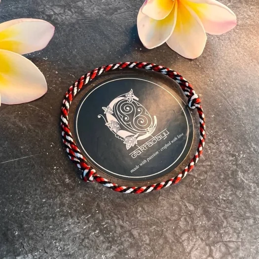Bali Original Plain Tridatu Bracelet with Whirlpool Pattern