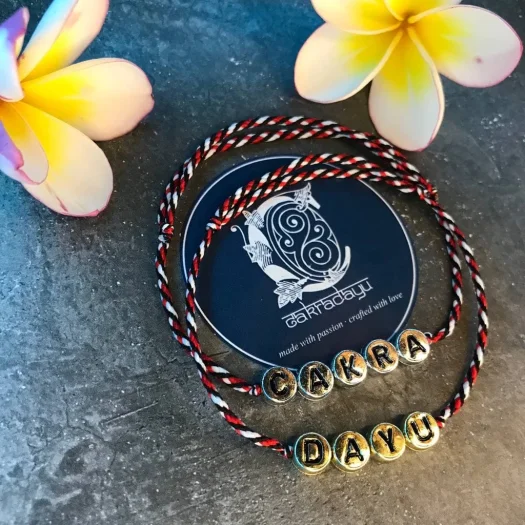 Bali Authentic Tridatu Couple Initials Name Bracelet