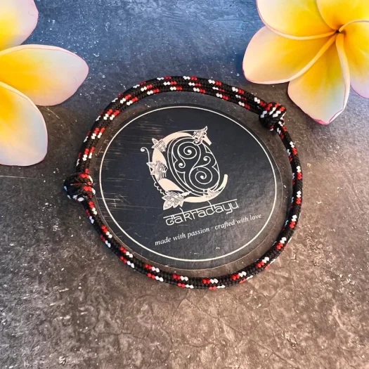 Bali Original Python Snake Skin Tridatu Plain Bracelet