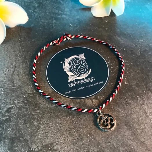 Bali Authentic Tridatu Ongkara Omkara Hollow Bracelet