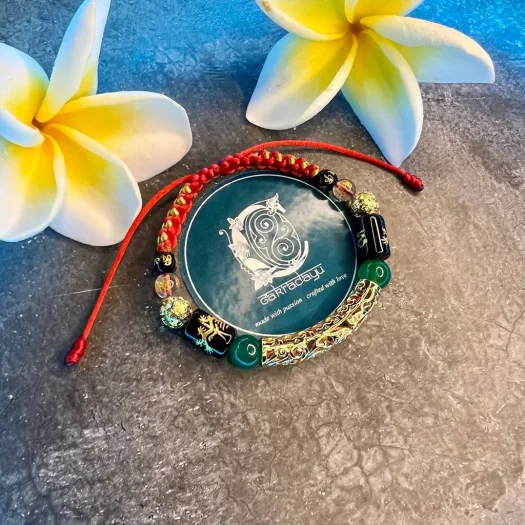 Sun Wu Kong (Monkey King) Bracelet with Aventurine and Xuping Gold