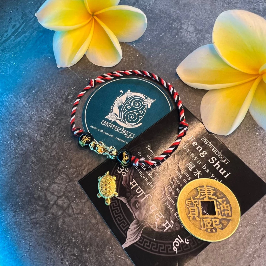 Tridatu Gold Dragon King Bracelet - FREE Tortoise and Feng Shui Coin | Nusamade Tridatu Gold Dragon King Bracelet - FREE Tortoise and Feng Shui Coin - Image 3