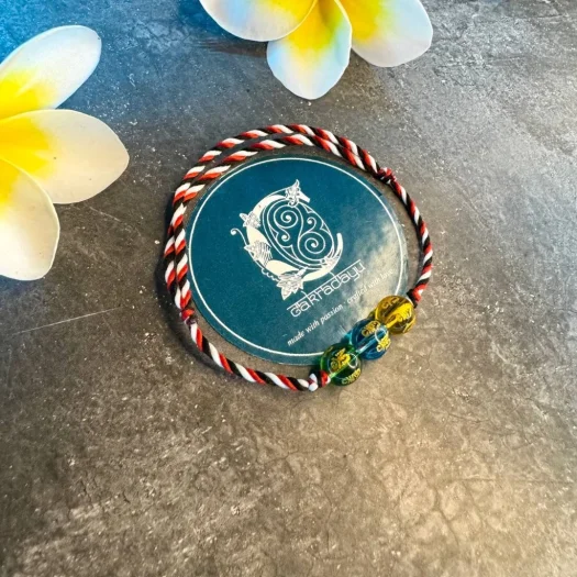 Tridatu Love Aura Bracelet: Balinese Sacred Jewelry for Love, Protection, and Harmony