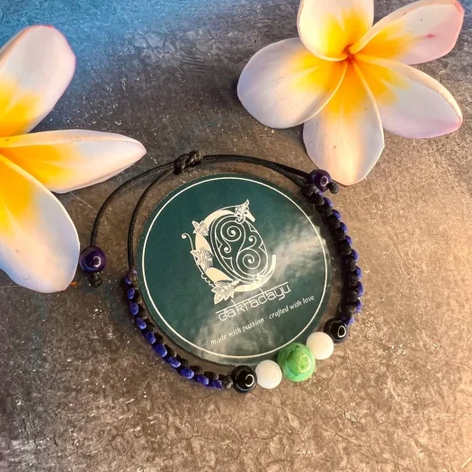 VIRGO Zodiac Bracelet with Jade and Glow-in-the-Dark Phosphorite Stones – Premium Quality (Limited Edition)