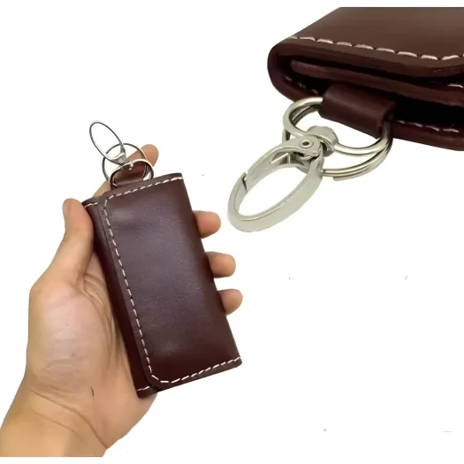 Authentic Leather Motorcycle/Car Key Chain | Vehicle License Holder