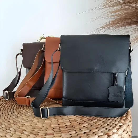 Genuine Garut Pull Up Premium Classic Men’s Leather Sling Bag
