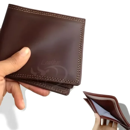 Exclusive Premium Quality 100% Genuine Leather Men’s Wallet Without Lining Inside