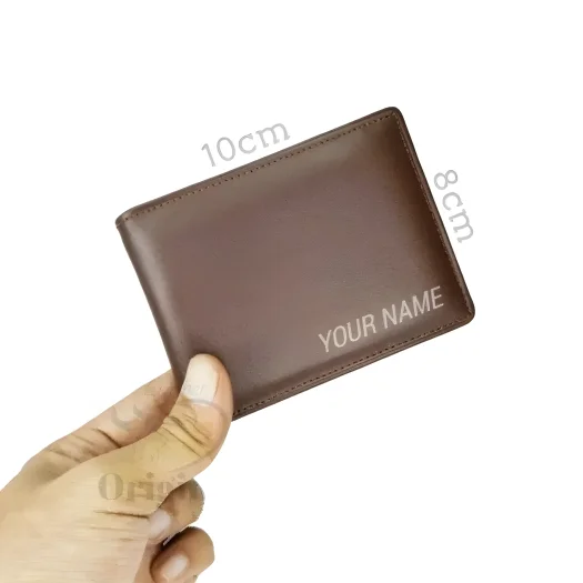 Small Men’s Mini Fold Wallet, 100% Genuine Leather