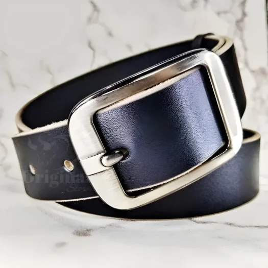 Premium Genuine Leather Men’s Belt with Full Grain Leather