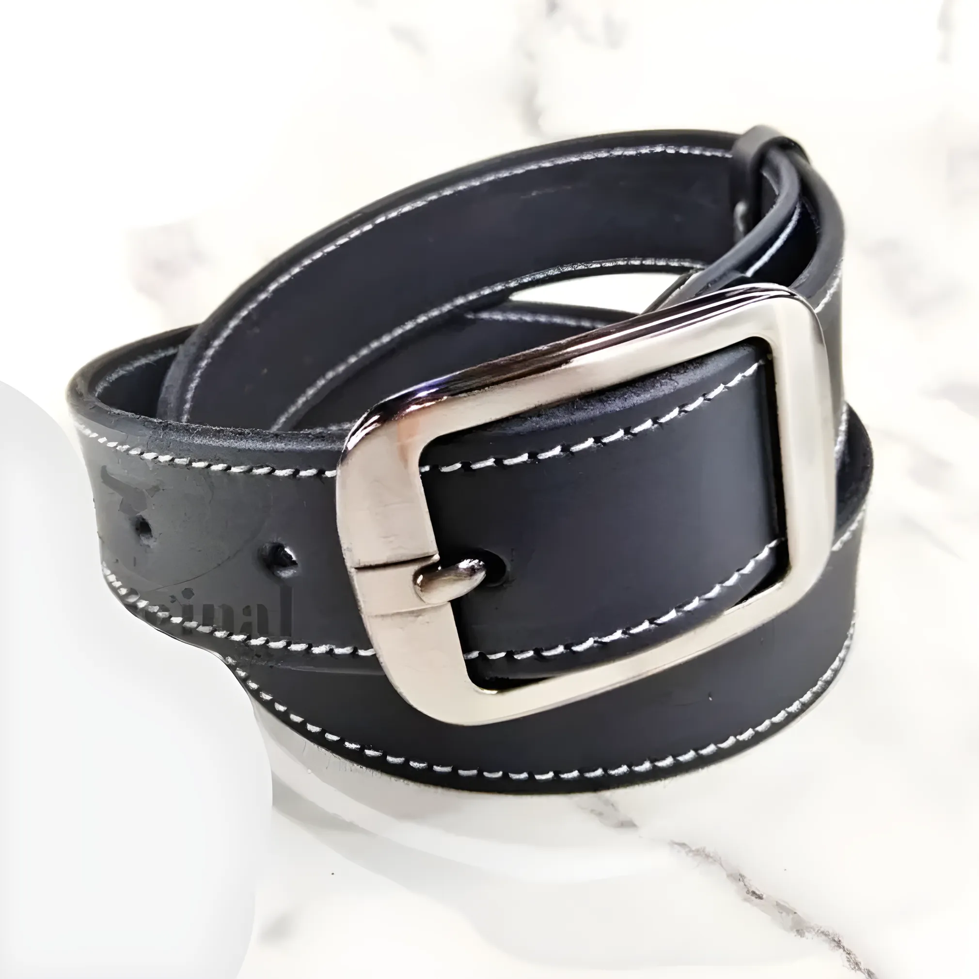 Genuine Leather Men’s Waist Belt / Genuine Leather Men’s Buckle Belt / Cool Men’s Cowhide Leather Belt