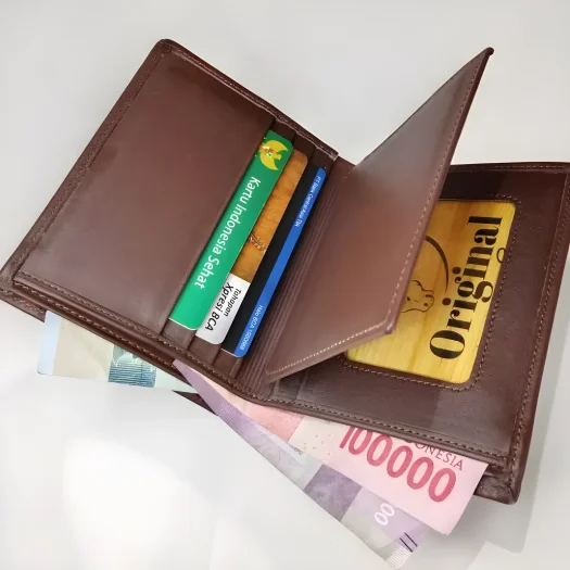 Premium Genuine Leather Men’s Wallet – 100% Original from Garut Authentic Leather