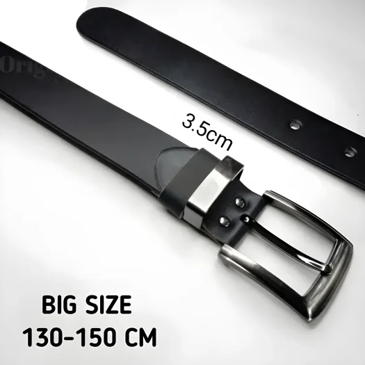 Genuine Wide Jumbo Men’s Belt 100% ORIGINAL Real Leather 3.5cm Width