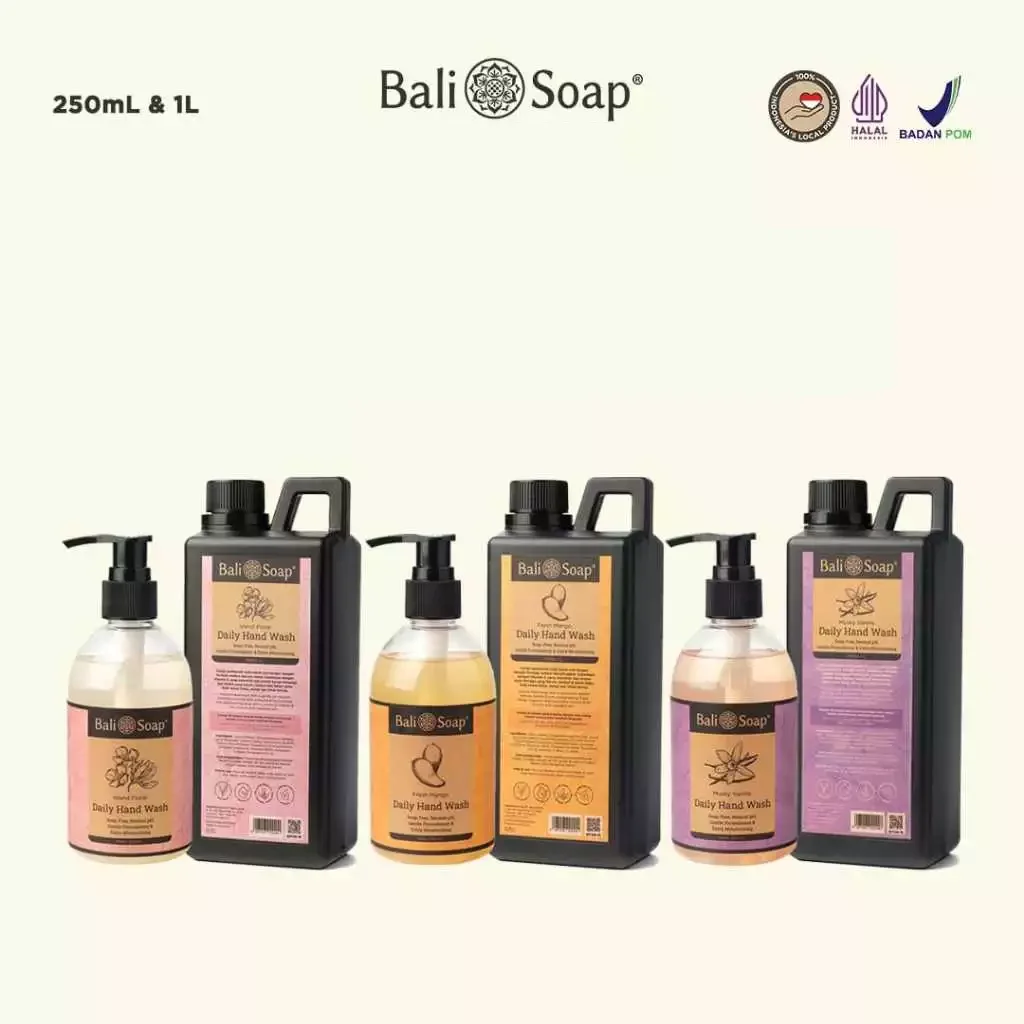 Bali Soap Moisturizing Liquid Hand Wash – Non SLS, Paraben-Free, Anti-Dryness Formula