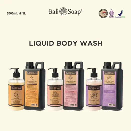 Bali Soap Nourishing Liquid Body Wash – Moisturizing, Halal & BPOM Certified, Soap-Free, Non-SLS, Paraben-Free Formula