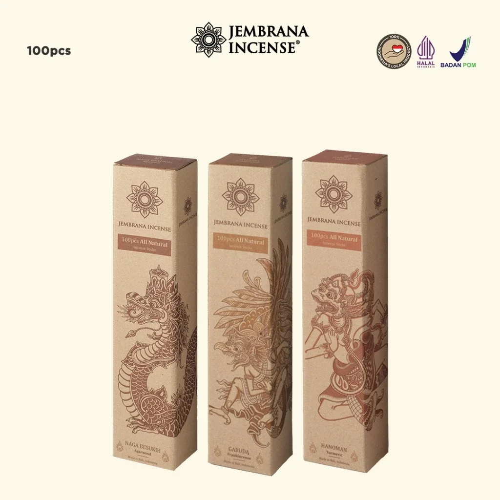 Jembrana Incense Natural Incense Sticks – Authentic Bali Agarwood Herbal Aroma Without Fragrance