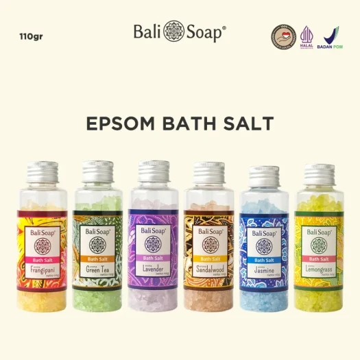 Bali Soap Epsom Bath Salt Aromatic Relaxation Soak – 110 g for Optimal Aromatherapy and Restful Retreat