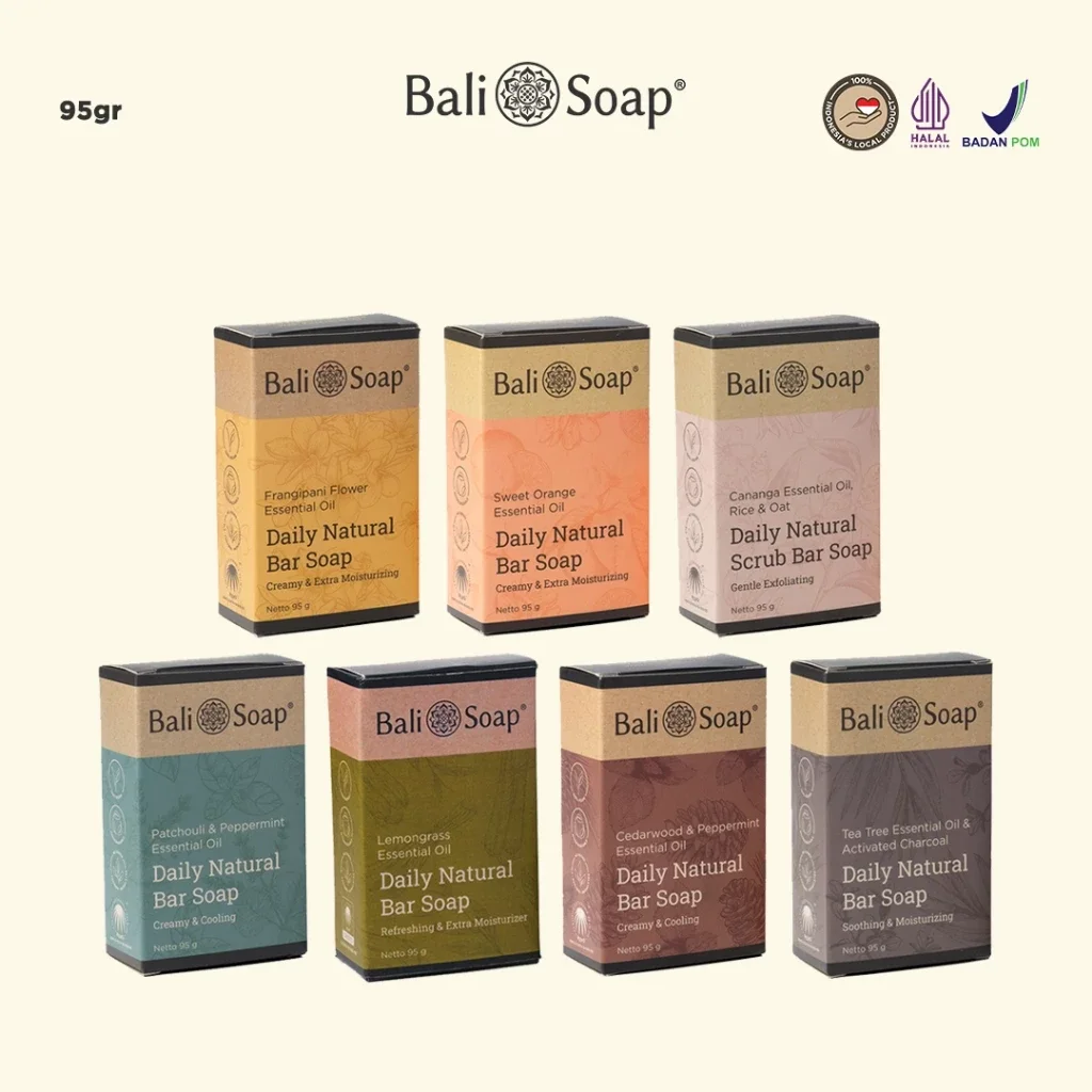 Bali Soap Essential Oil Soap – Natural SLS-Free & Paraben-Free Bar Soap 95 g