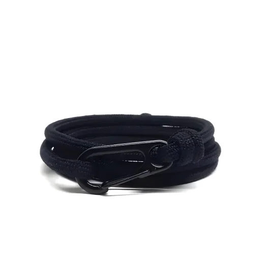 Mini Paracord Bracelet With Black Carabiner For Men And Women