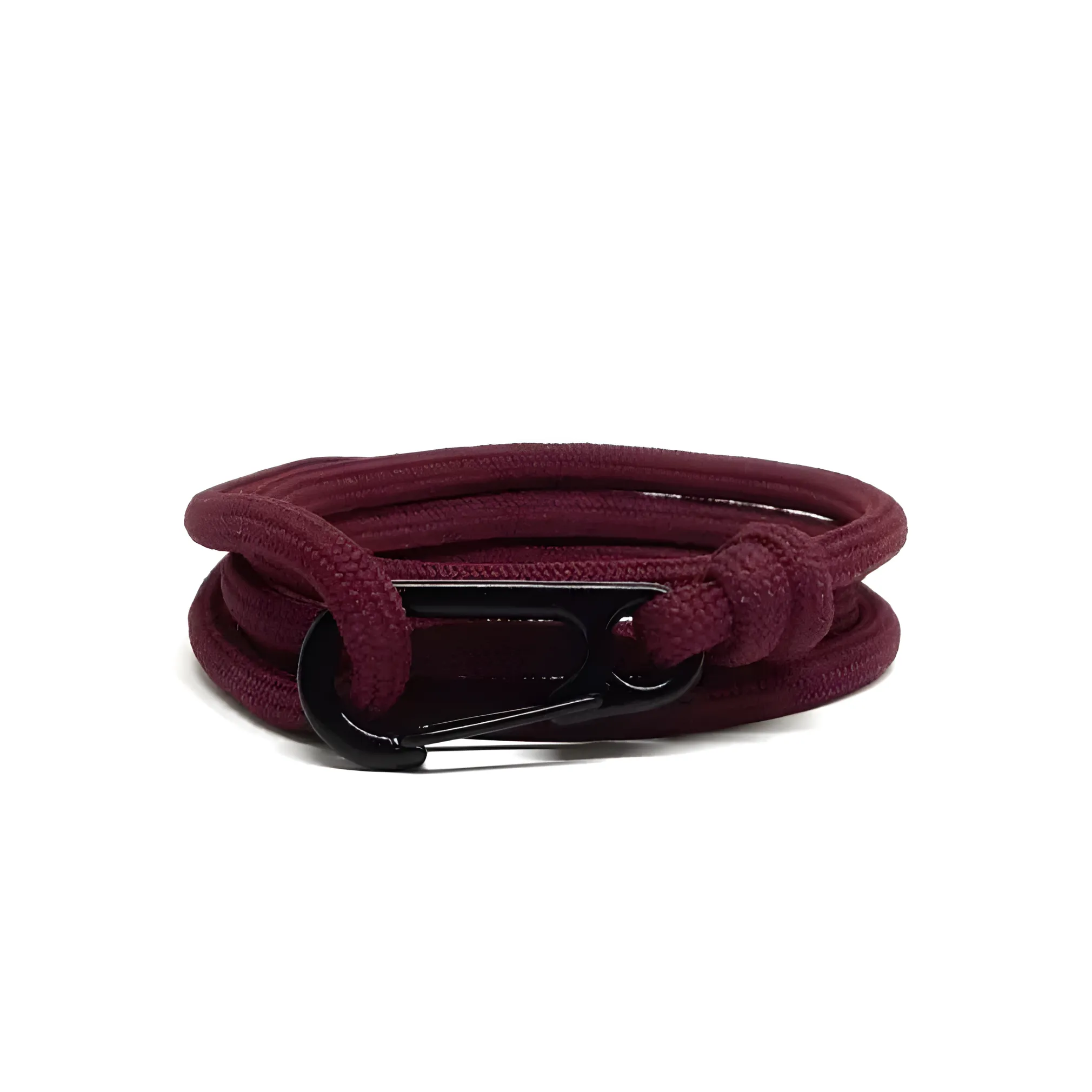 Mini Paracord Bracelet With Carabiner – Affordable Maroon Accessory For Men And Women