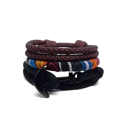 Premium Men’s Paracord Anchor Bracelet Set – Stylish & Affordable Adventure Gear