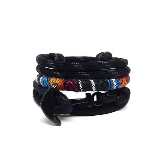 Premium Affordable Paracord Prusik Anchor Bracelet Set for Men