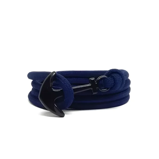Premium Navy Paracord Anchor Bracelet For Men And Women
