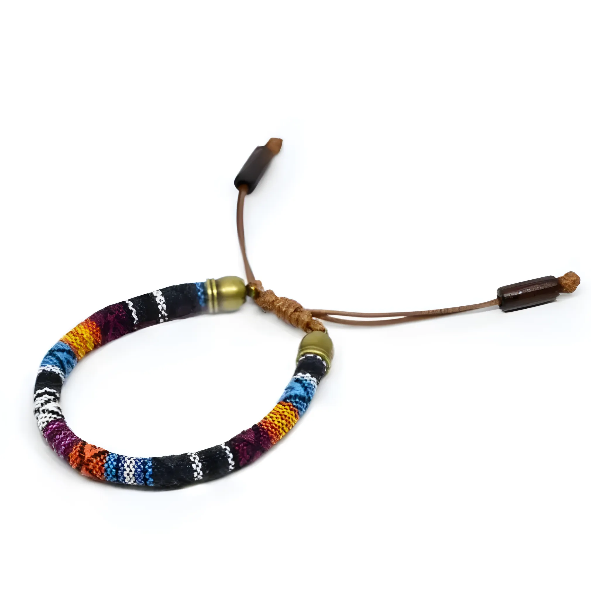 Blue Woven Cord Ethnic Bracelet