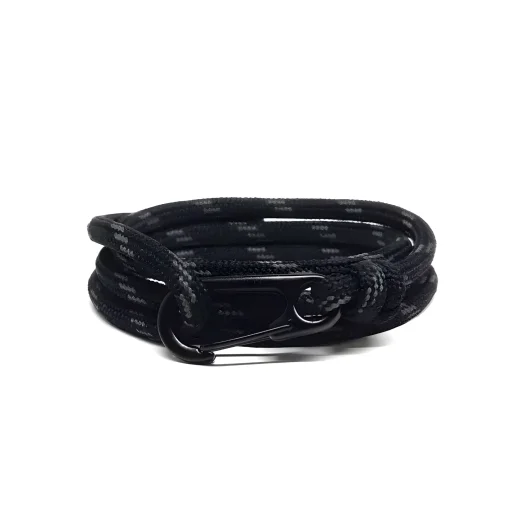 Mini Paracord Bracelet With Color Pattern And Carabiner For Men And Women – Affordable Fashion Accessory