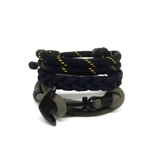 Paracord Anchor Bracelet Bundle for Men and Women – Durable Knot Design, Versatile Style, and Adventure Ready