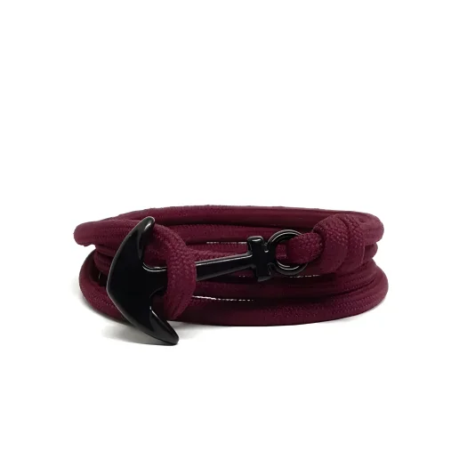 Maroon Paracord Anchor Bracelet For Men And Women – Affordable Premium Quality