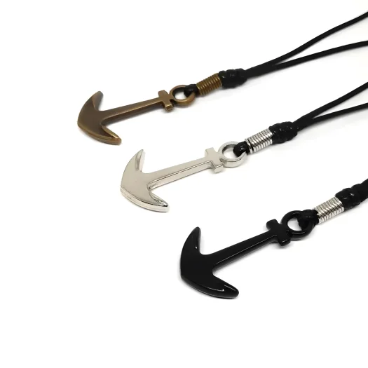 Premium Affordable Stainless Steel Anchor Pendant Necklace For Men And Women